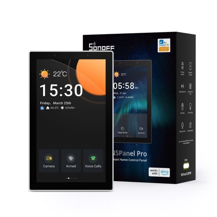 intrerupator inteligent sonoff nspanel pro 120, alb - imagine 4