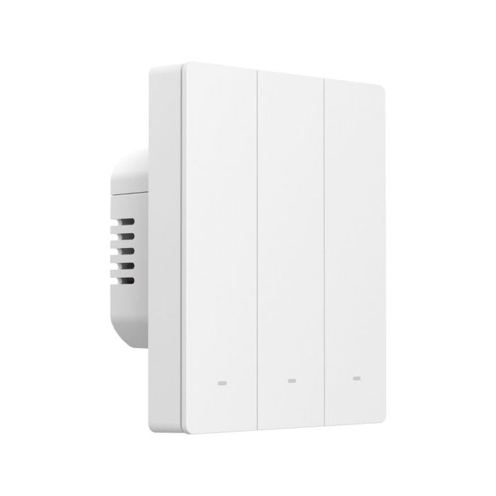 intrerupator inteligent sonoff zbm5-3c-80w, 3 canale, 10a, zigbee , alb - imagine 3