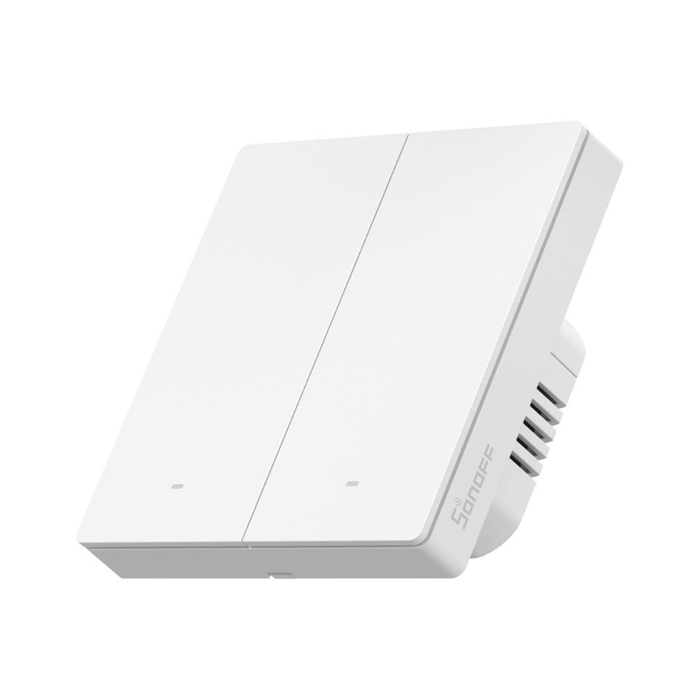 intrerupator inteligent sonoff zbm5-2c-86w, 2 canale, 10a, zigbee, alb - imagine 3