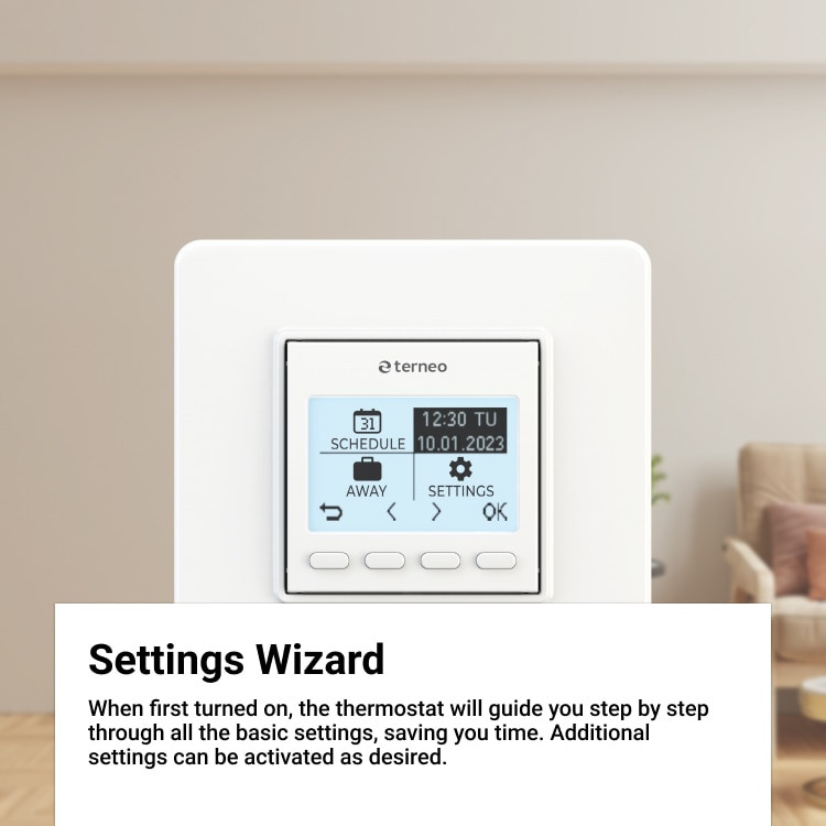 Termostat programabil terneo pro dry contact - 16a/3000va, montaj in doza de aparat, 5+2 programe saptaman - imagine 8