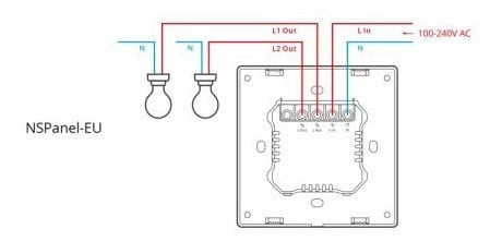 intrerupator smart cu touch si functie termostat sonoff ns panel - alb - imagine 4