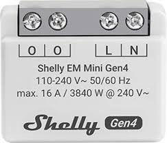 shelly em mini gen4 - monitor de energie monofazat, ultra-compact, wi-fi si bluetooth, chip shelly g4 - imagine 2