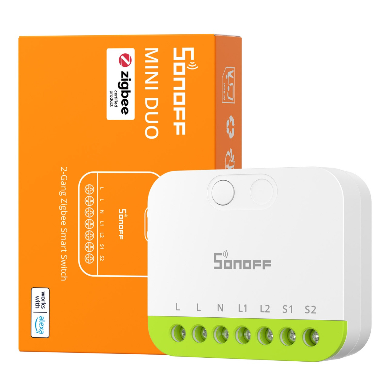 sonoff mini-zb2gs - releu inteligent mini zigbee 3.0, 10a, cu fir de nul, design extreme si finisaj silver - imagine 4