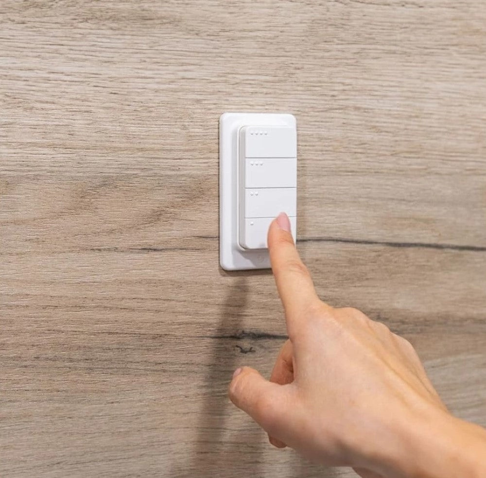 shelly blu rc button 4 zb - telecomanda inteligenta zigbee 3.0, 4 butoane, control scene si dispozitive - imagine 3