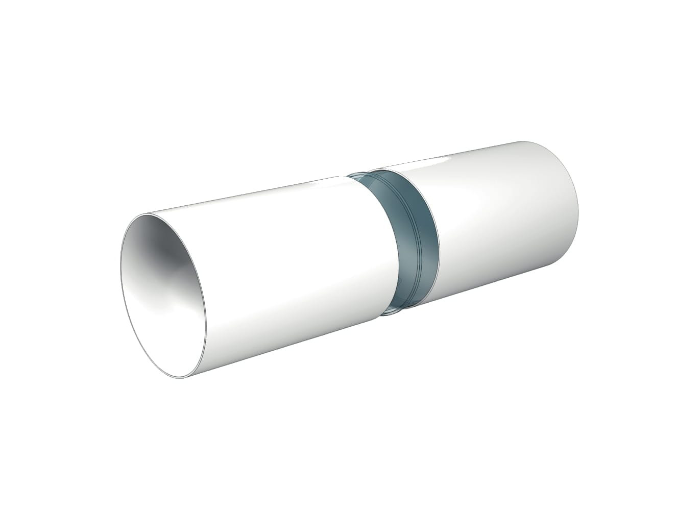tub circular ventilatie (1m), o150mm, pvc - imagine 2