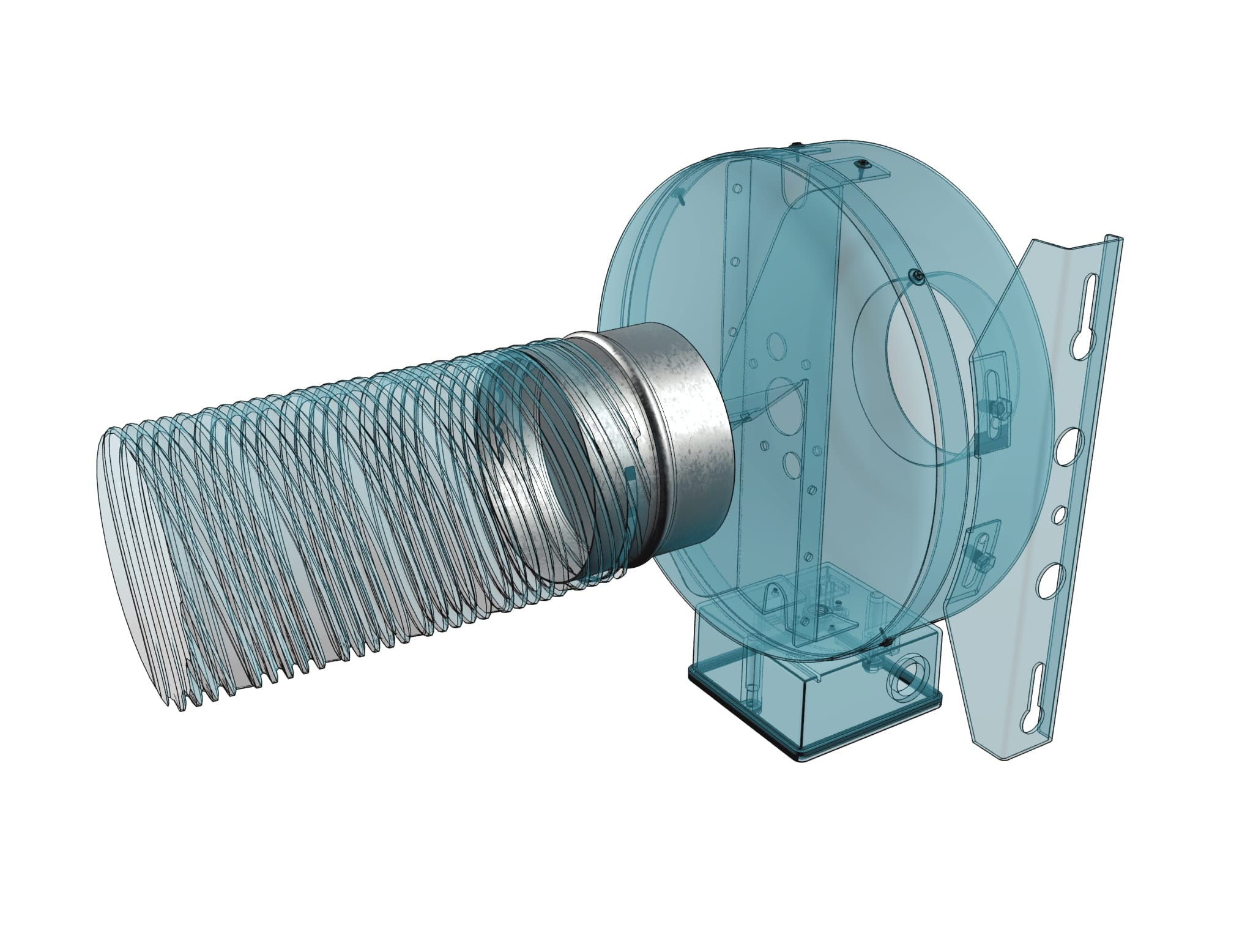 conector cu clapeta antiretur, o150mm, metal - imagine 2