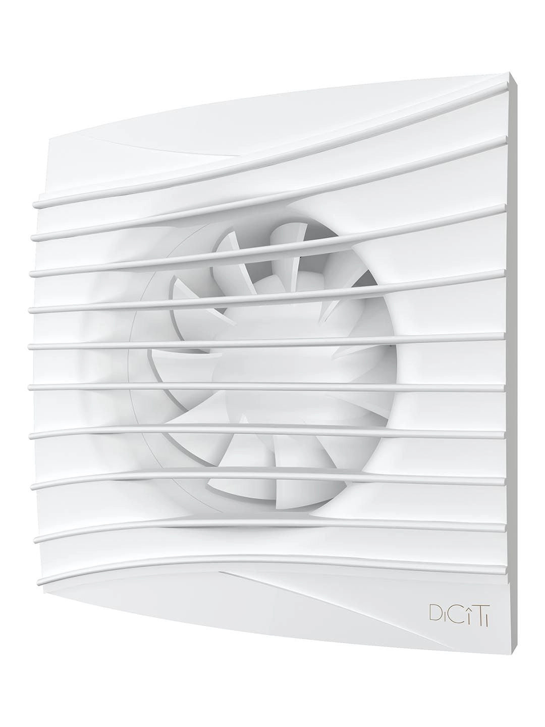 ventilator baie silent 4c matt white, super silent, clapeta antiretur, motor long life 40000h, debit 90mc/h, o100mm, matt white - imagine 2