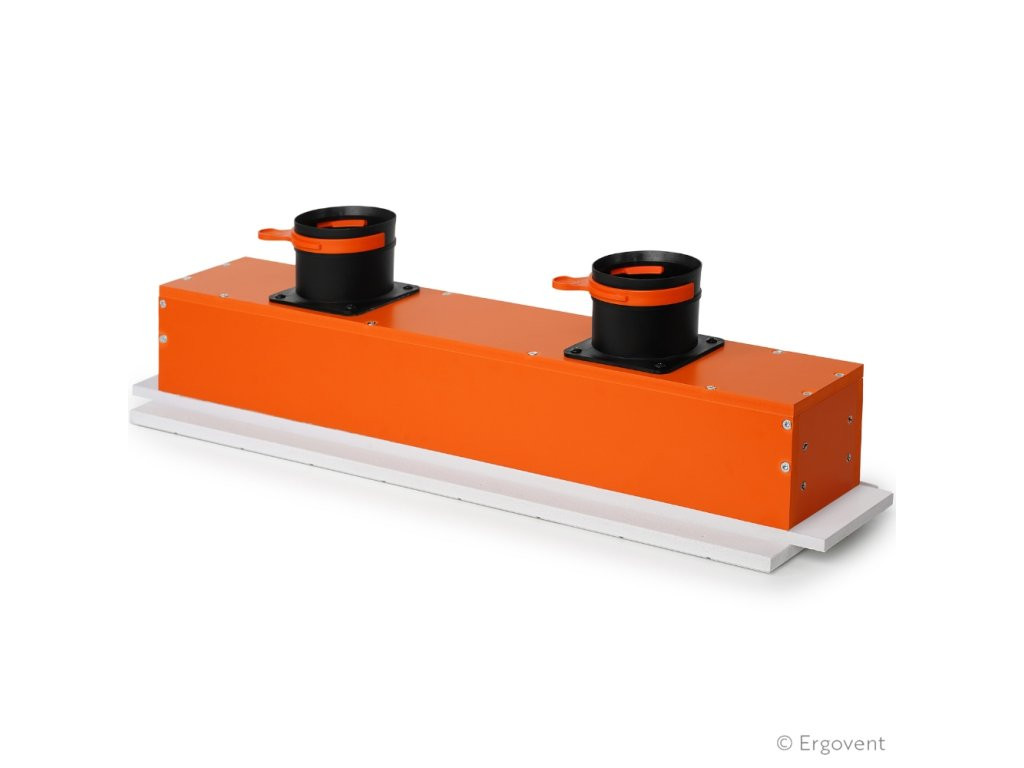 grila de ventilatie incastrata in rigips ergovent, lineo 600 vertical, 75mm - imagine 2