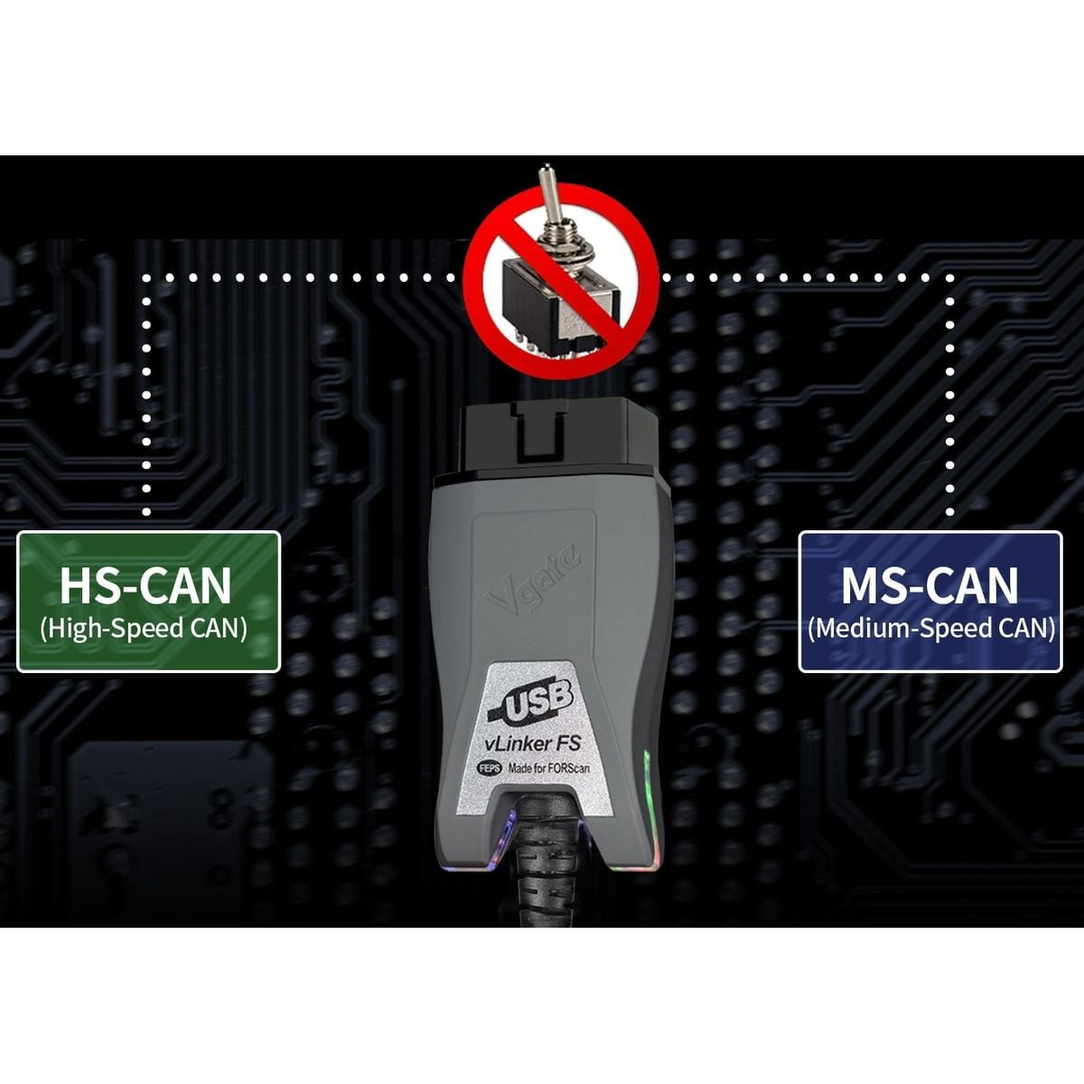 Diagnoza Profesionala Vgate vLinker FS, Dedicata Forscan, Proceduri Service, Permite Programare, Pentru Ford, Mazda - imagine 3