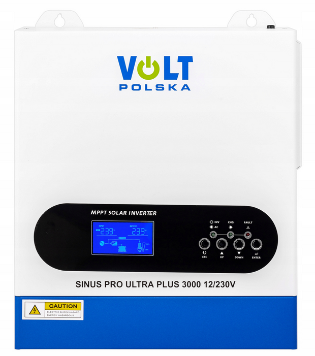 Invertor Off-Grid , Sinus Pro Ultra Plus 3000 12/230V (1500/3000W) + 100A MPPT (30-500V), Sinus Pur, Volt Romania - imagine 9