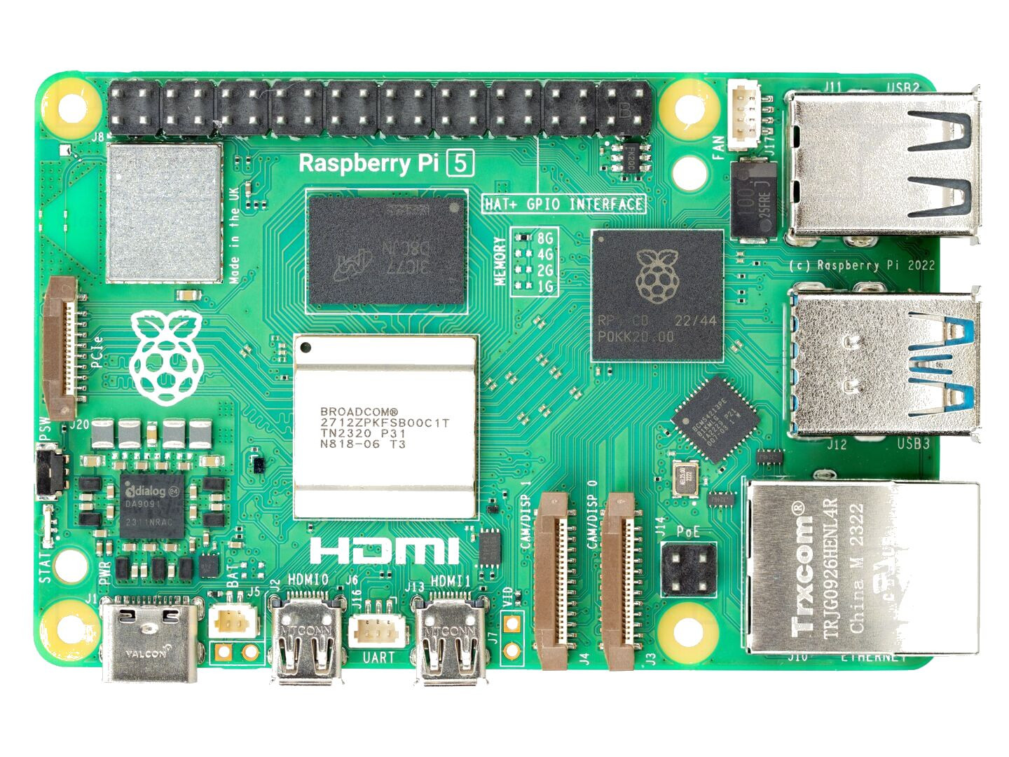 raspberry pi 5 2,4ghz up: bcm2712 1gbram calculator monoplaca - imagine 8