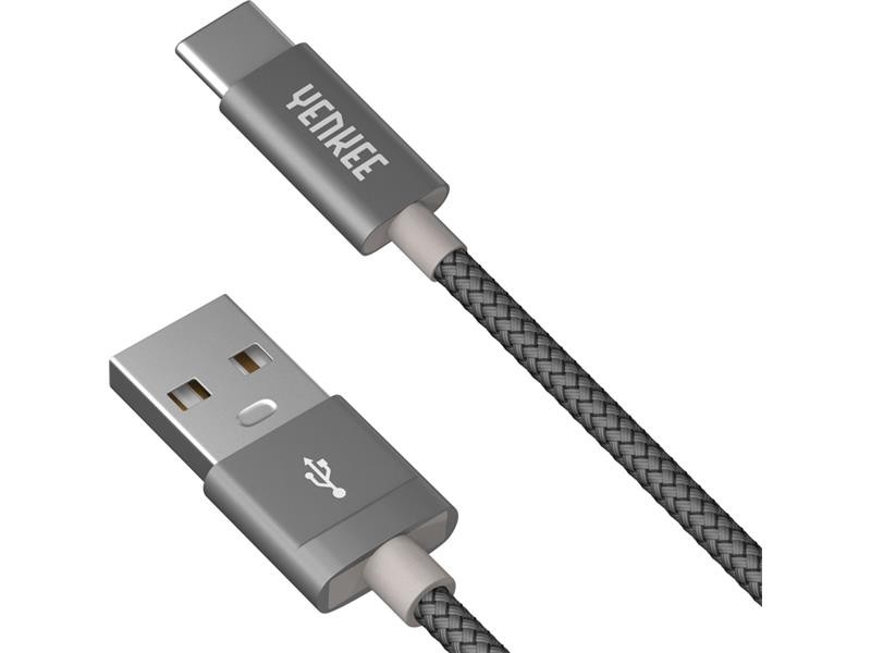 Cablu YENKEE YCU 302 GY USB A 2.0 / USB C 2m gri