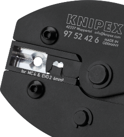 Knipex PreciForce 3 in 1 : taiere, dezizolare si sertizare conectori 6 mm MC4 / EVO2