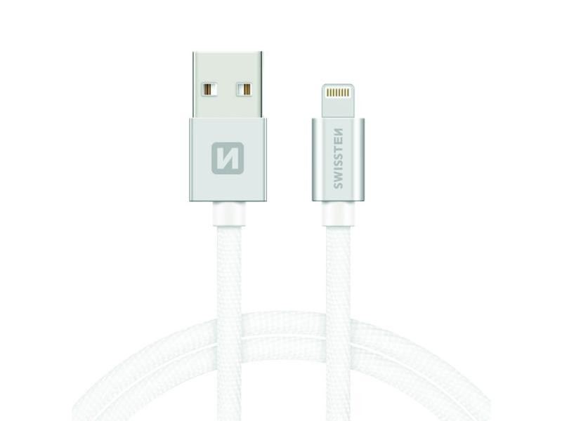 Cablu SWISSTEN USB / Lightning MFi 1,2m argintiu