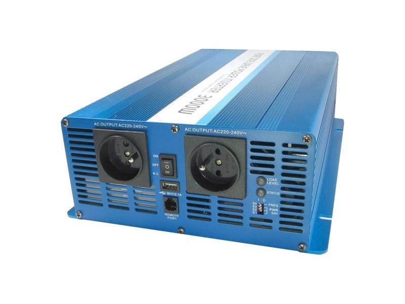 Invertor de putere CARSPA SK3000 12V / 230V 3000W undă sinusoidală pură