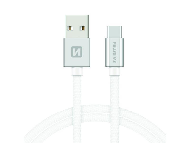 Cablu SWISSTEN USB / USB-C 1,2m argintiu