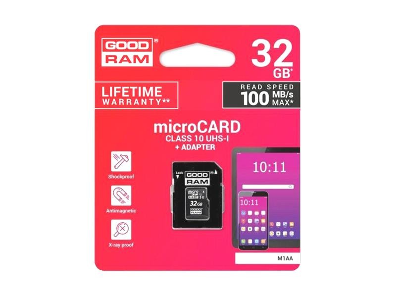 Card de memorie GOODRAM micro SD 32 GB cu adaptor