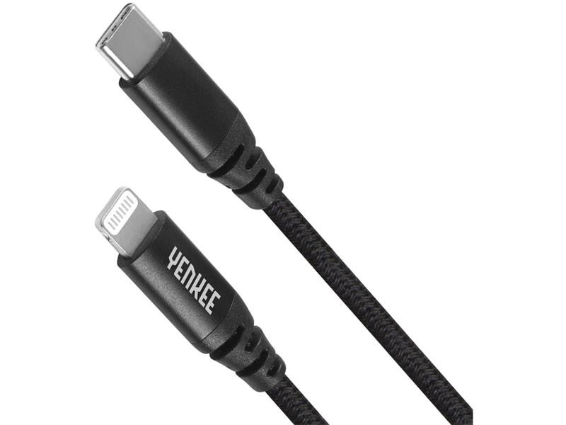 Cablu USB YENKEE YCU 631 BK C / Lightning 1m Negru
