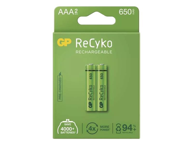 Baterie AAA (R03) reîncărcabilă 1,2V / 650mAh GP Recyko 2buc