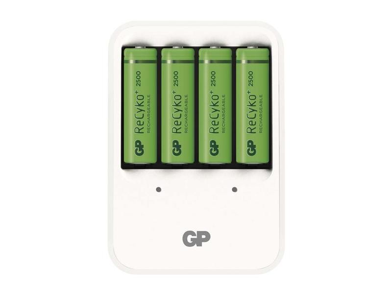Încărcător de baterii GP PB420 + 4xAA Recyko + 25000