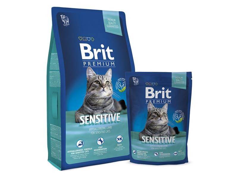Granule brit premium cat sensitive 8 kg