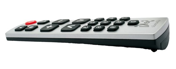 Telecomandă SEKI GRANDE negru / argintiu pentru seniori - universal - butoane mari