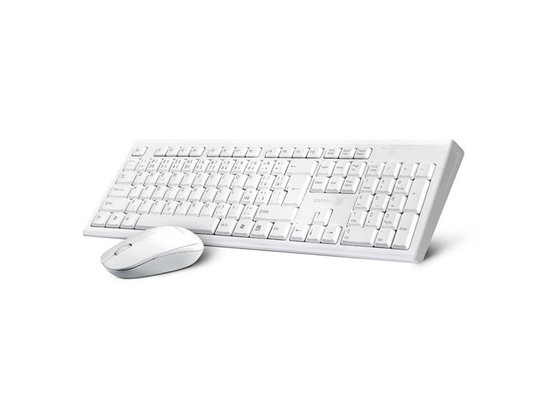 Set tastatură și mouse CONNECT IT CI-1118 aspect alb CZ + SK