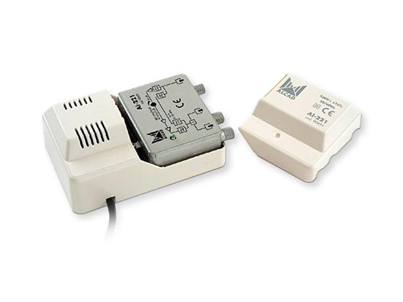 Amplificator de antenă alcad ai-221, de la 47 la 862mhz, linie, casă mică și interior