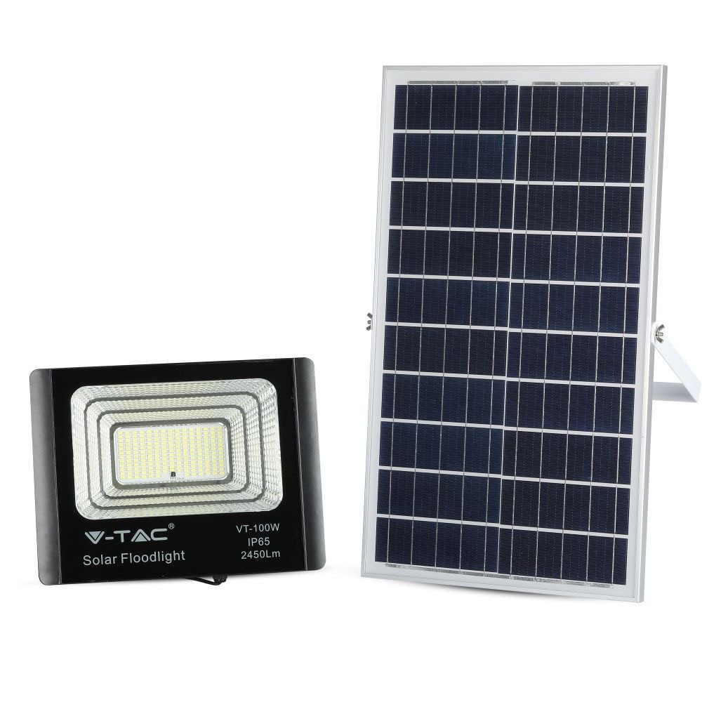 V-tac - Panou solar 35w cu proiector led 4000