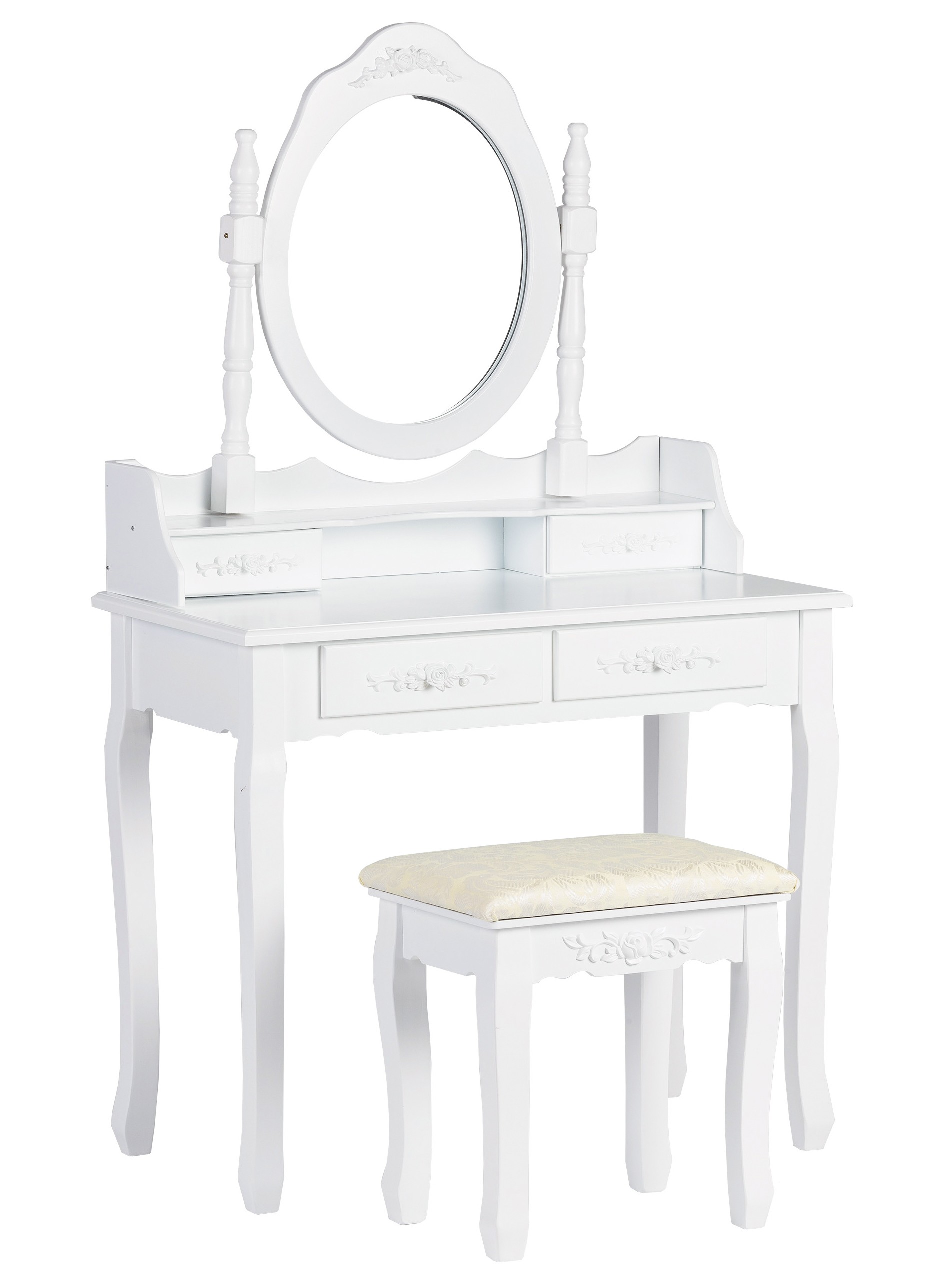 Masă de vanitate 90cm oglindă + scaun