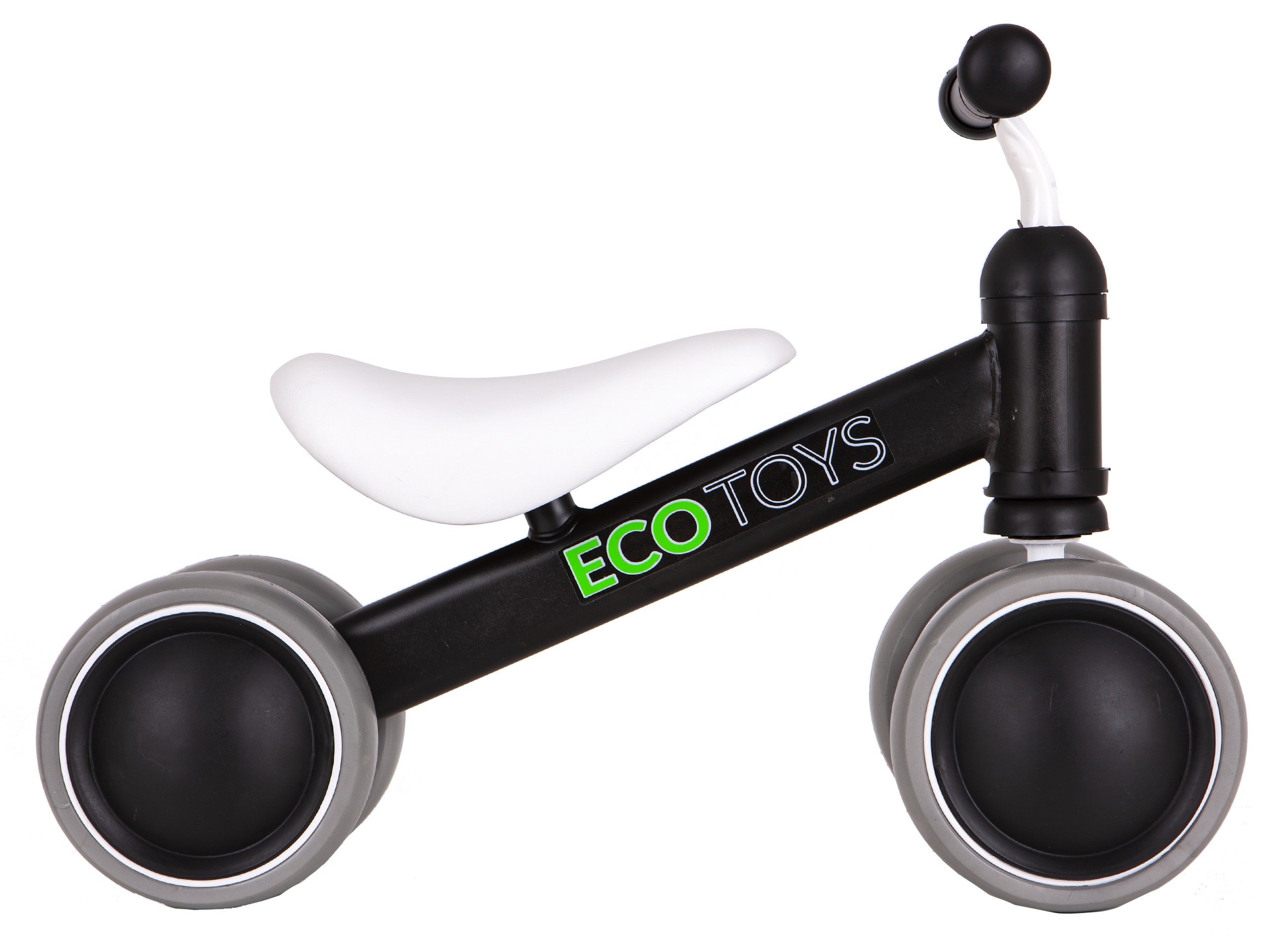 Bicicletă echilibrată, mini bicicletă Practică Ecotoys negre