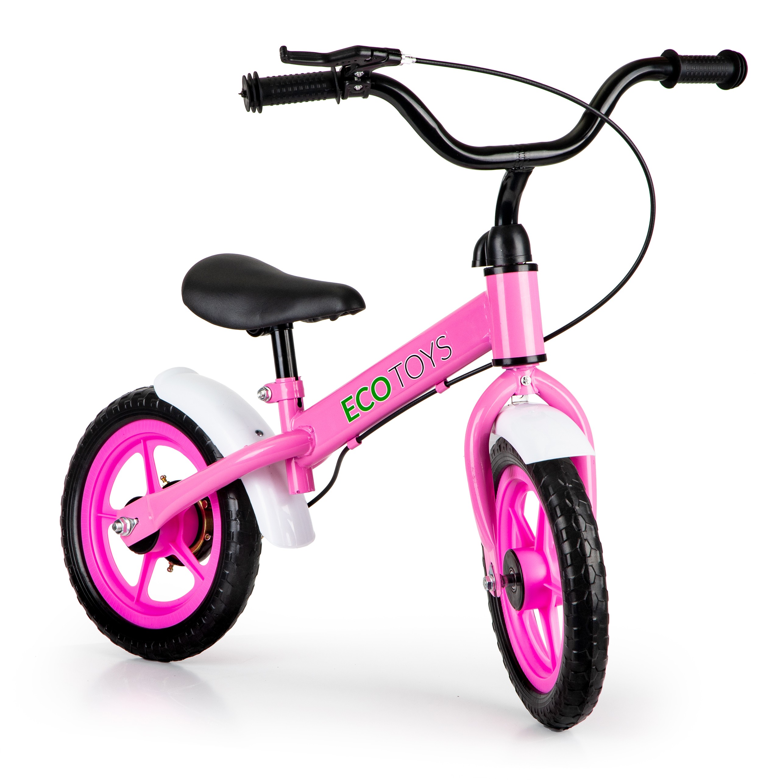 Bicicleta copii fara pedale Ecotoys cu frână