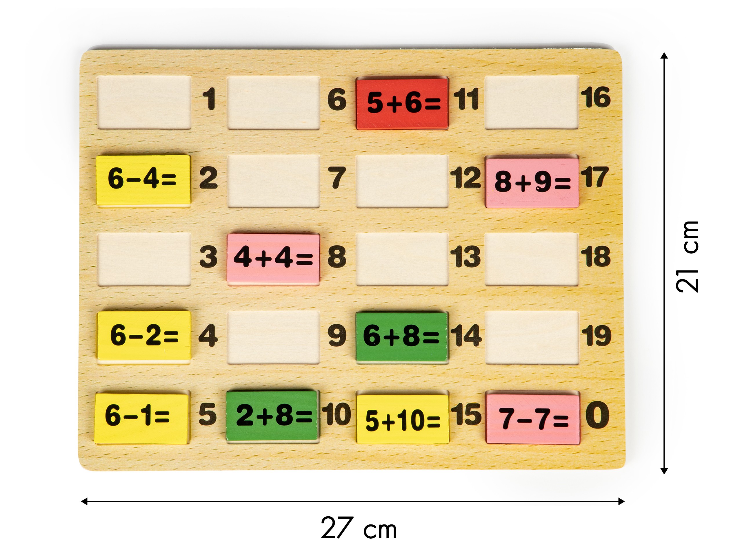 Blocuri matematice cu tablă educativă pentru domino