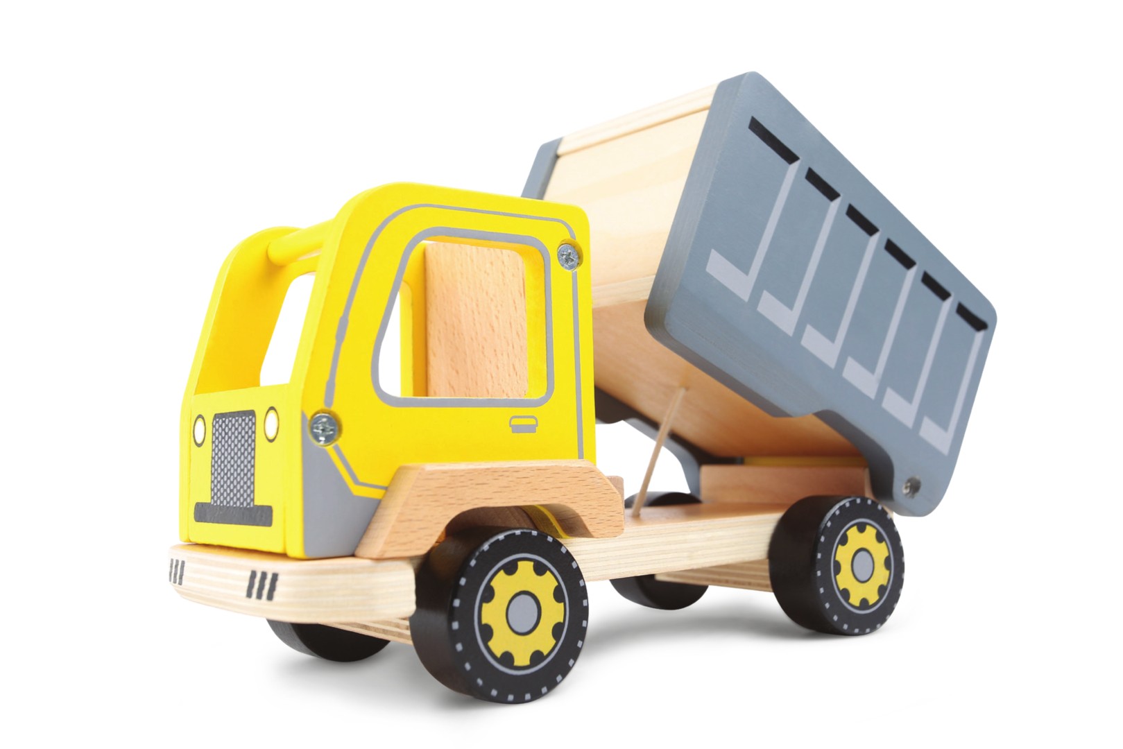 Basculantă din lemn, camion de gunoi, camion ECOTOYS