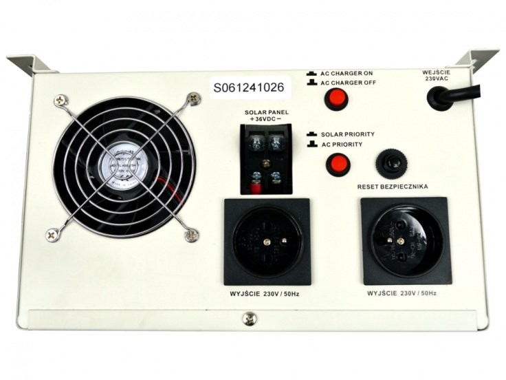 UPS Sursa de Alimentare de urgență SinusPRO 2000 S 24V + mppt 40Aacumulator extern neinclus