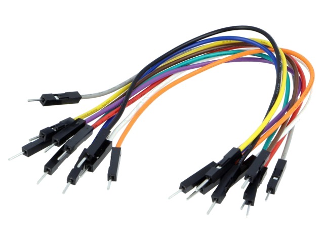 Mikroelektronika Cablu de conectare tată-tată pin: 1 150mm nr.buc: 10