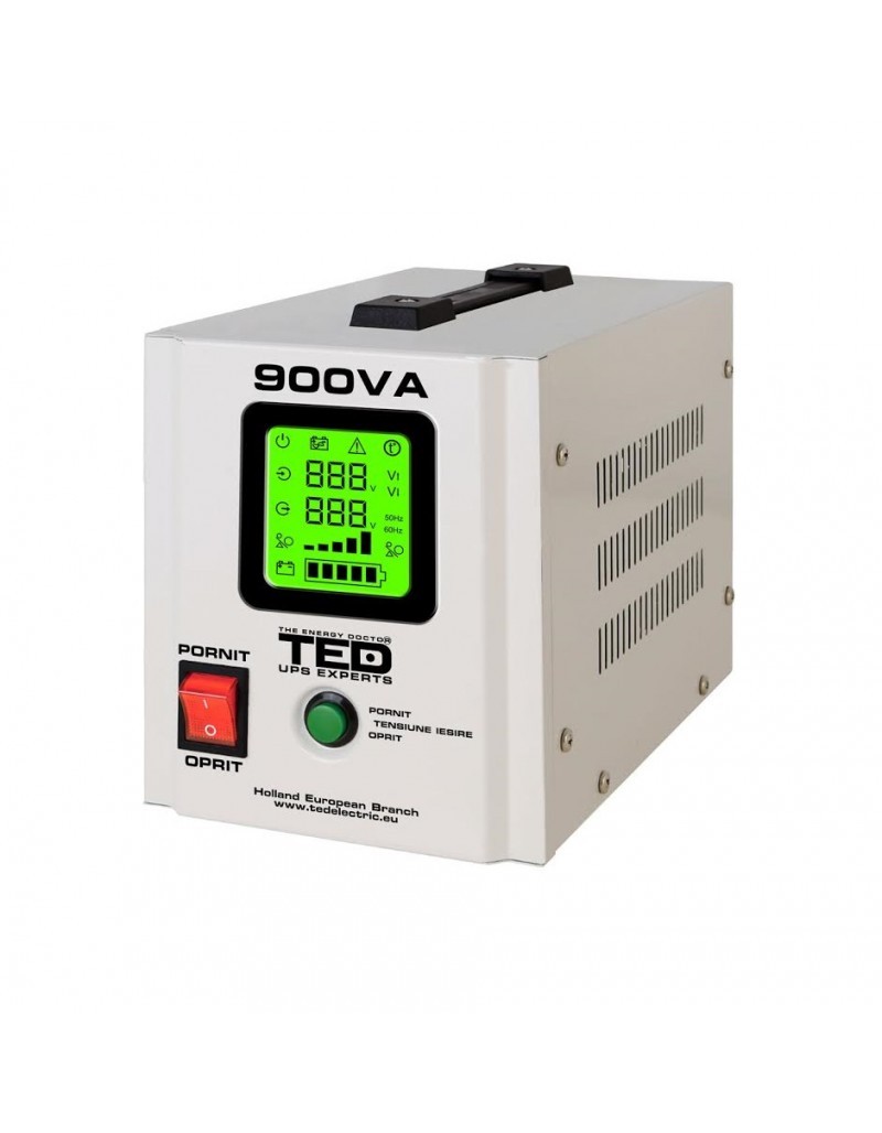 UPS pentru centrala TED Electric 900VA / 500W Runtime extins utilizeaza 1 acumulator (neinclus)