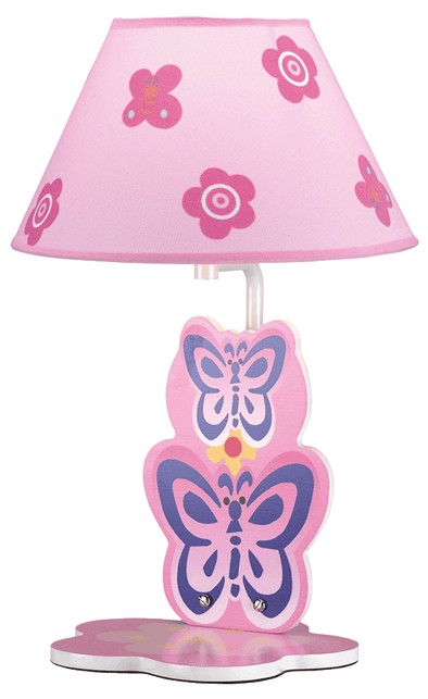 Veioza Pink Butterfly Multicolor 1xE27 40W