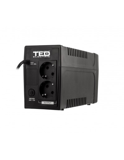 UPS TED Electric 700VA / 400W Line Interactive cu 2 iesiri schuko TED-700