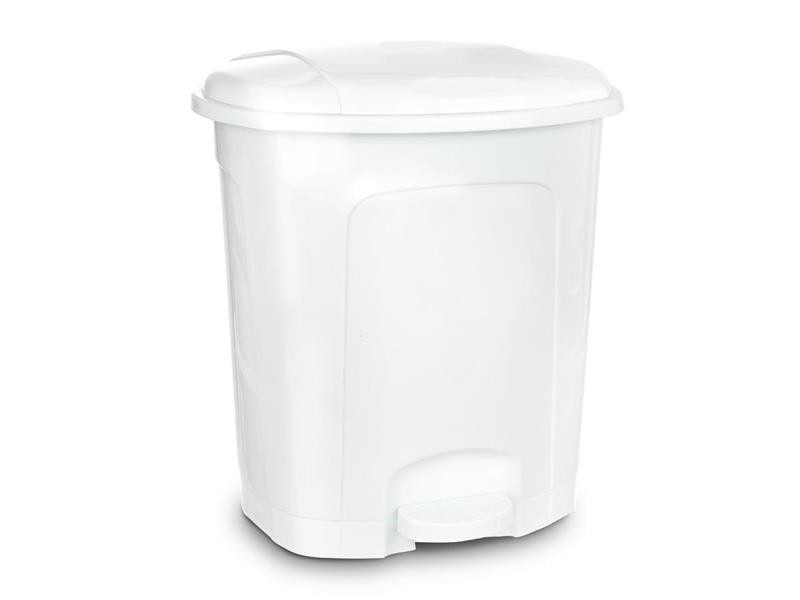 Coș de gunoi ORION 21l cu pedală albă