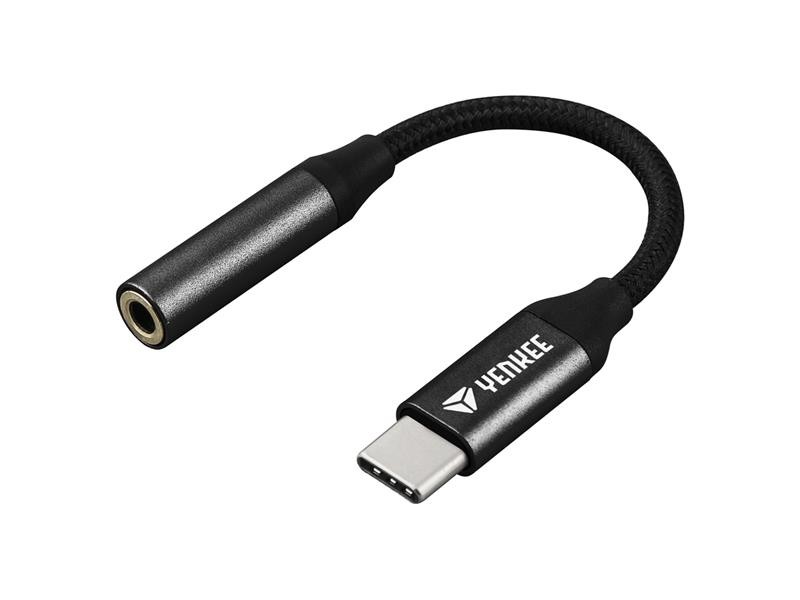 Adaptor YENKEE YTC 102 USB C la mufă de 3,5 mm