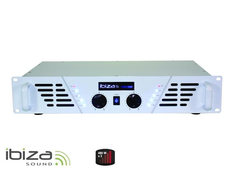 Amplificator IBIZA 2x480W AMP600-WH alb