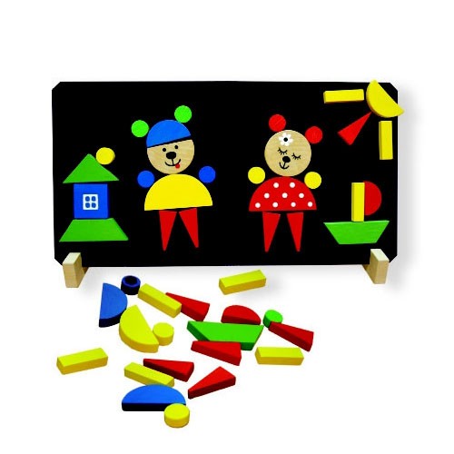 Puzzle magnetic pentru copii DETOA Urși