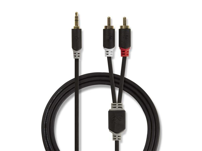 Cablu NEDIS JACK 3.5 stereo/2xCINCH 3m