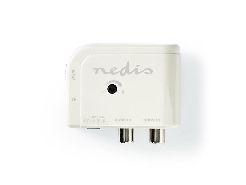 Amplificator antenă NEDIS SAMP40025WT 15 dB 2 ieșiri