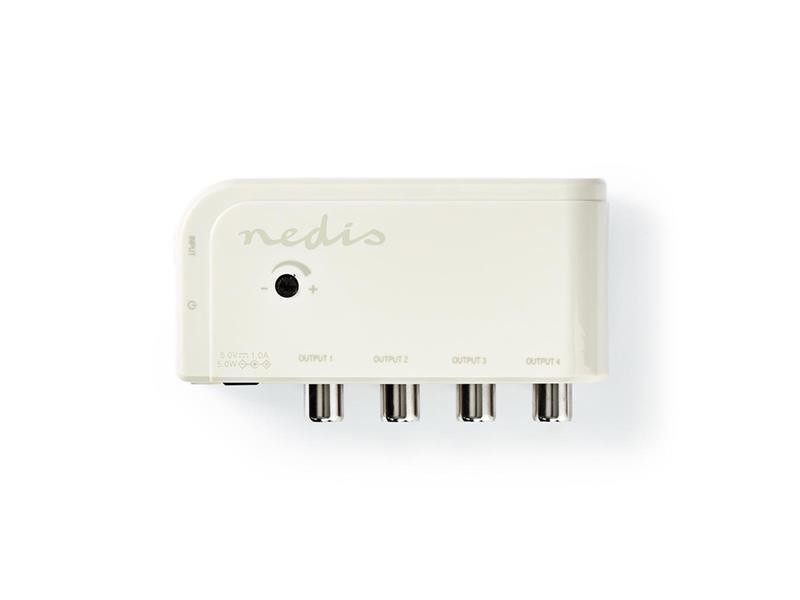 Amplificator antenă NEDIS SAMP40045WT 10 dB 4 ieșiri