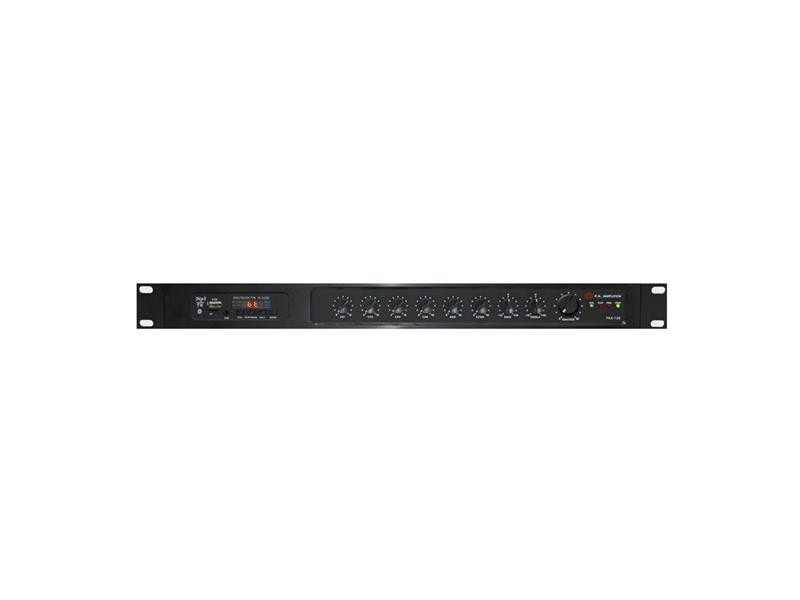 Amplificator SHOW PAX-120, rack, 120W/4Ω/70V/100V, mixer cu 5 canale