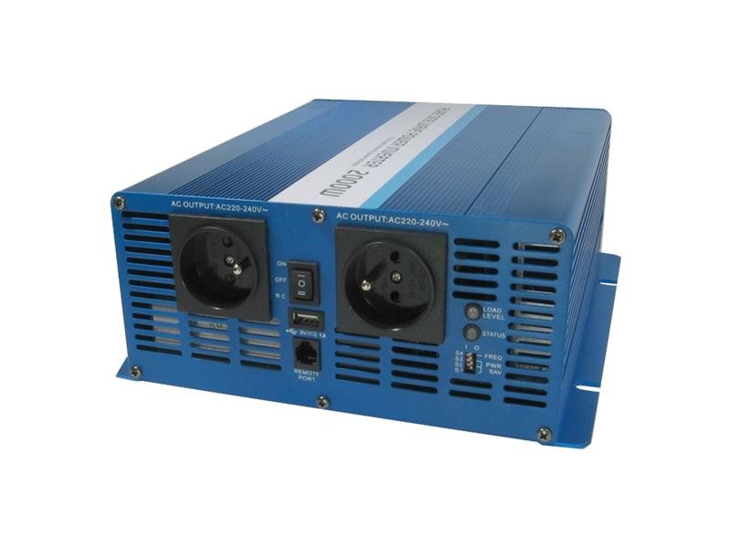 Invertor de putere CARSPA SK2000 12V/230V 2000W undă sinusoidală pură