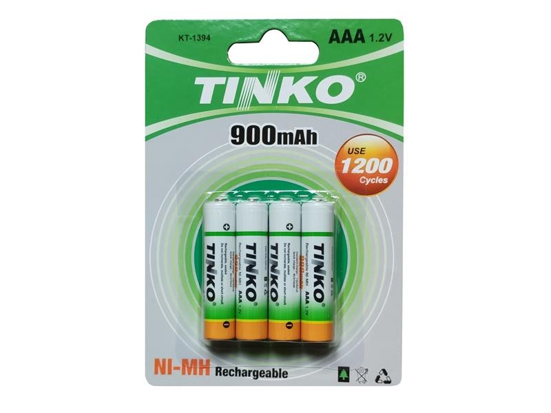 Baterie AAA (R03) reîncărcabilă 1,2V/900mAh TINKO NiMH 4buc