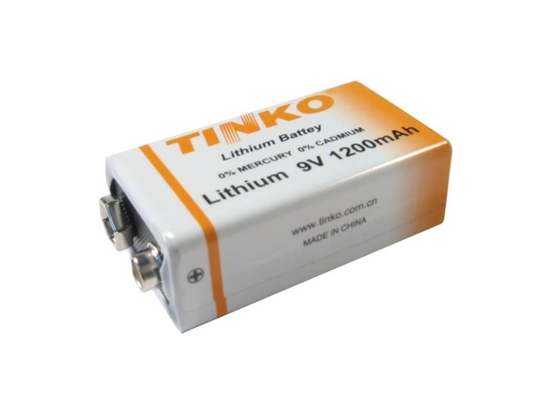 Baterie litiu 6F22 9V / 1200mAh TINKO